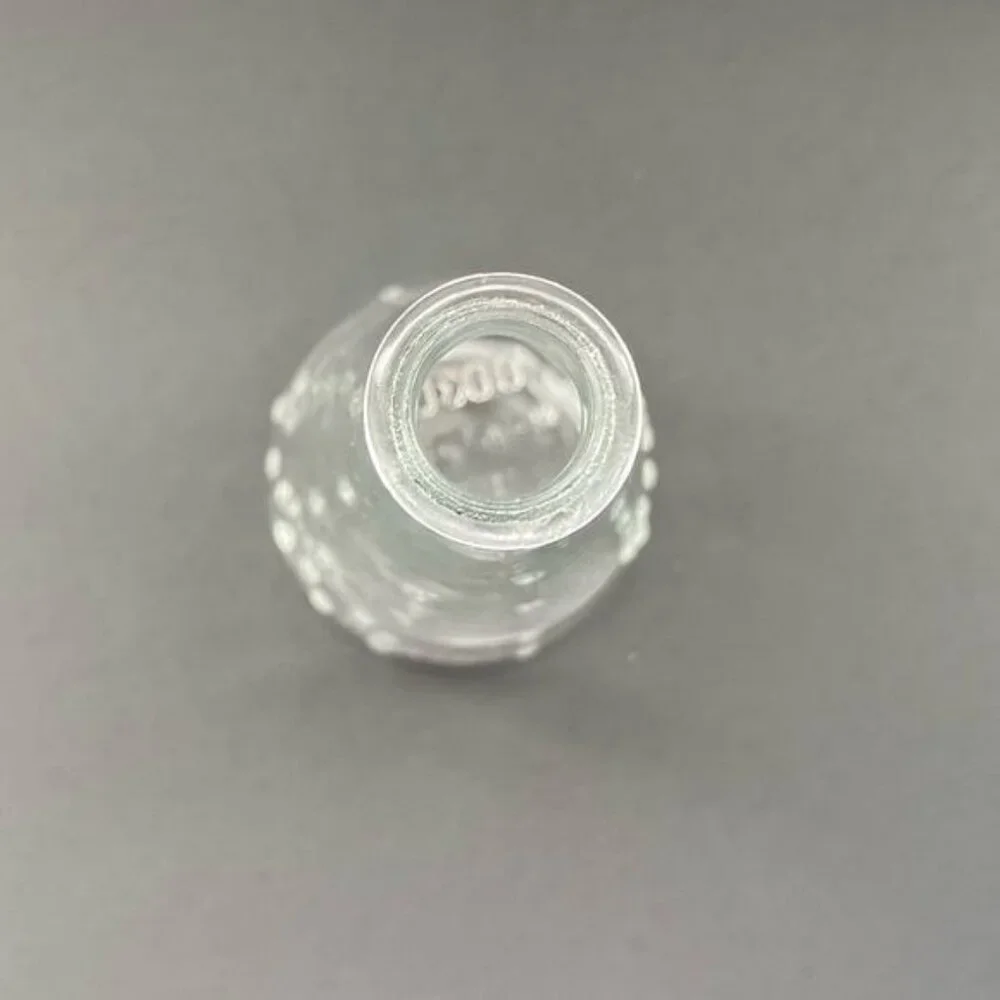 Vintage Ikea Emma Dafnas Design Vase, Made in Poland Clear Glass Hobnail